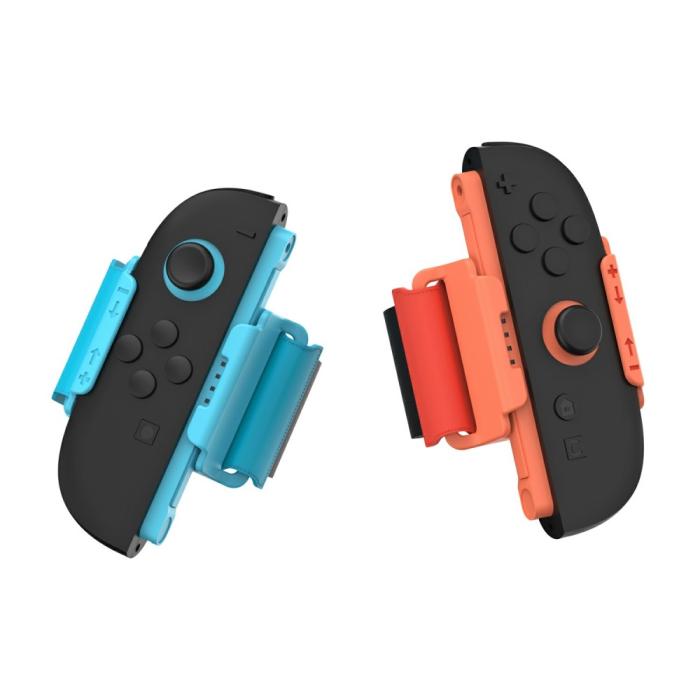 Bild 5, DOBE 2-PACK Nintendo Switch 2 Joy-Con Armband Röd / Blå