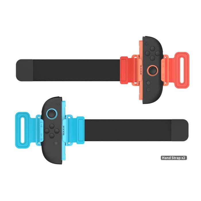 Bild 6, DOBE 2-PACK Nintendo Switch 2 Joy-Con Armband Röd / Blå