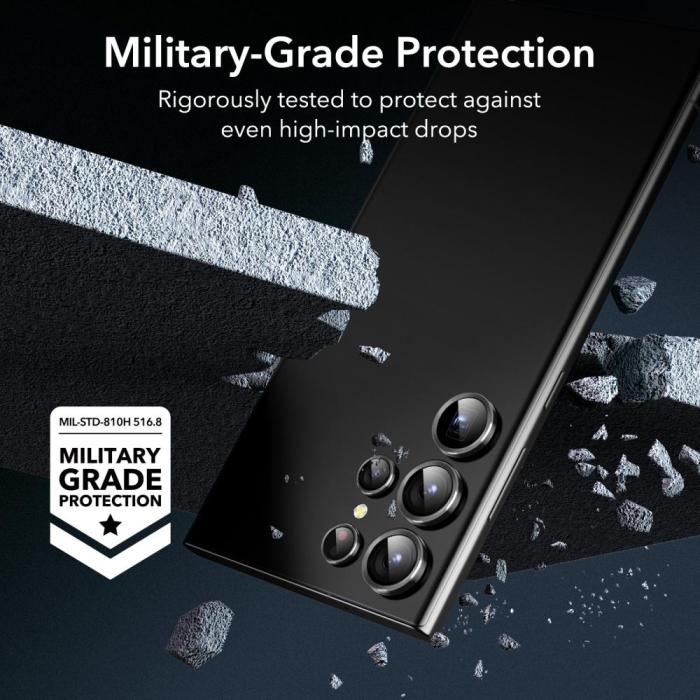 Bild 4, ESR Samsung Galaxy S23 Ultra Linsskydd Härdat Glas Svart