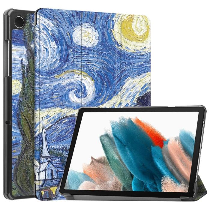 Bild 1, Samsung Galaxy Tab A9 Plus Fodral Tri-Fold Brush Painting