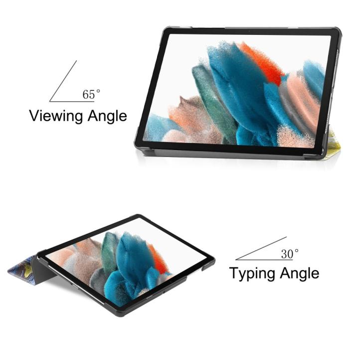 Bild 3, Samsung Galaxy Tab A9 Plus Fodral Tri-Fold Brush Painting