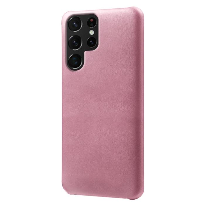 Bild 1, KSQ Samsung Galaxy S22 Ultra Skal Lädertäckt Roséguld