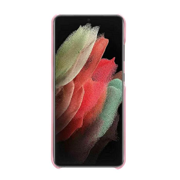 Bild 2, KSQ Samsung Galaxy S22 Ultra Skal Lädertäckt Roséguld