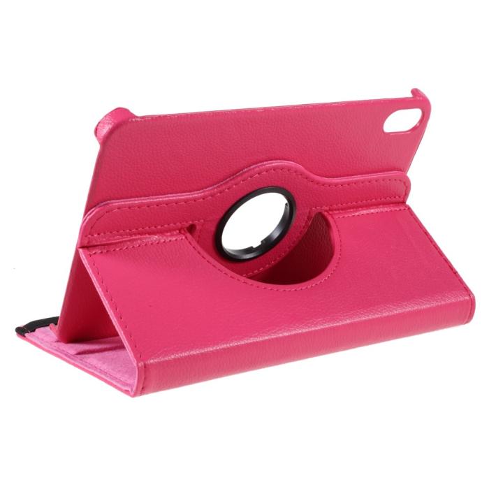 Bild 6, iPad Mini 2024/2021 Fodral 360° Rotation Litchi Rosa