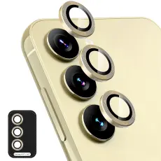 ENKAY Galaxy A57 / A37 5G Linsskydd H&auml;rdat Glas Guld