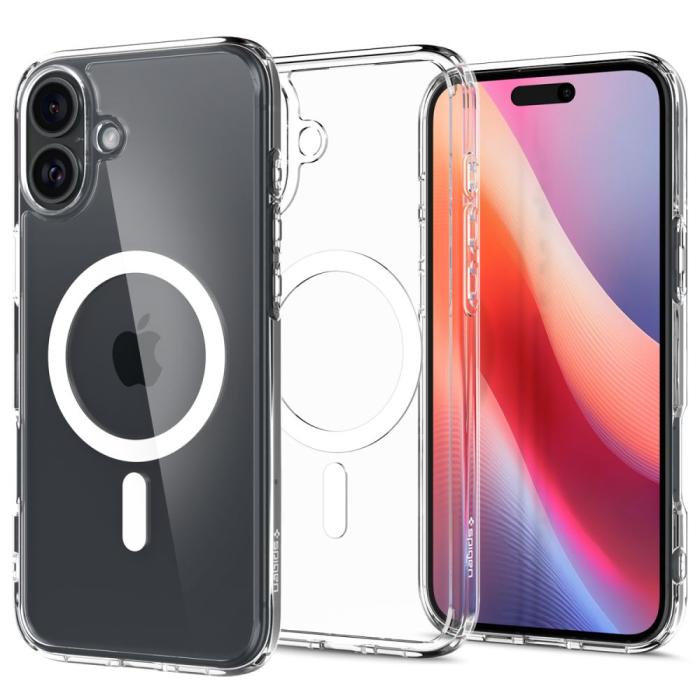 Bild 1, Spigen iPhone 16 Plus Skal MagSafe Ultra Hybrid Vit