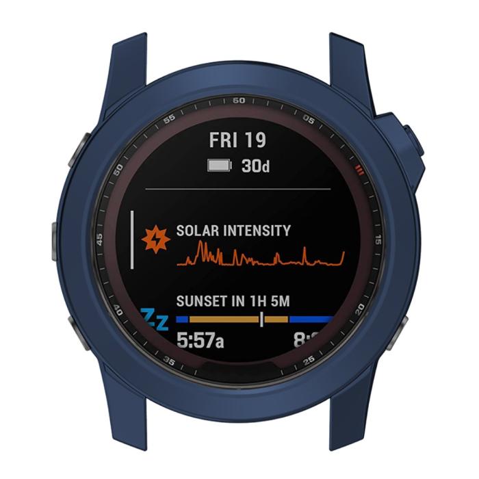 Bild 6, Garmin Fenix 7X/7X Solar Skal TPU Mörk Blå