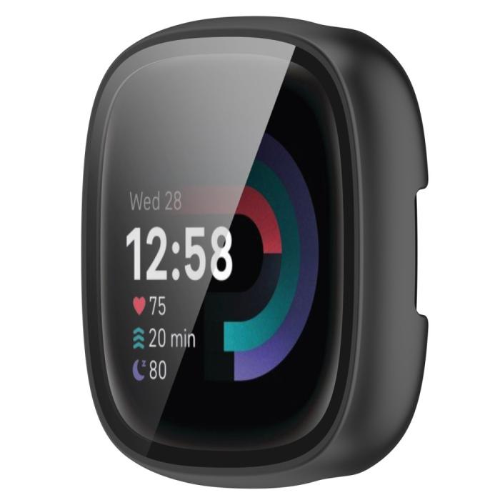 Bild 4, Fitbit Versa 4/Sense 2 Skal Med Skärmskydd Svart