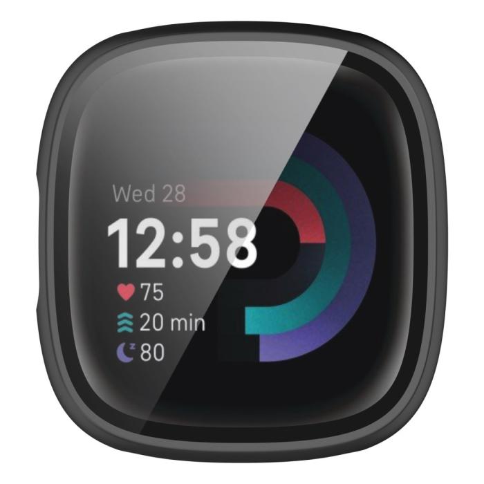 Bild 5, Fitbit Versa 4/Sense 2 Skal Med Skärmskydd Svart