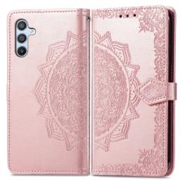 Samsung Galaxy A36 5G/A56 5G Fodral Mandala Läder Roséguld