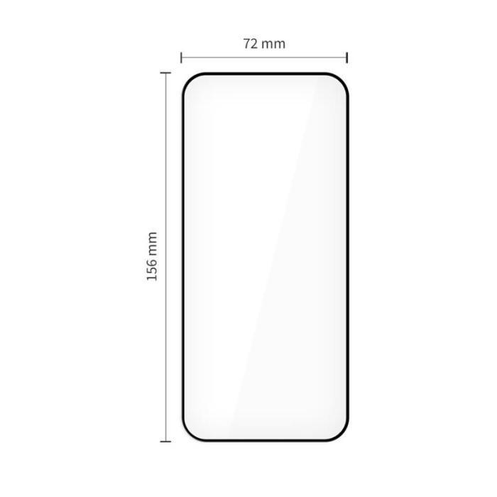 Bild 5, Tech-Protect iPhone 15 Pro Max 2-PACK Skärmskydd Quick Set+ Svart