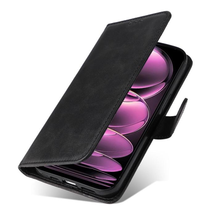 Bild 5, Xiaomi Redmi Note 12 Pro 5G Fodral Solid Läder Svart