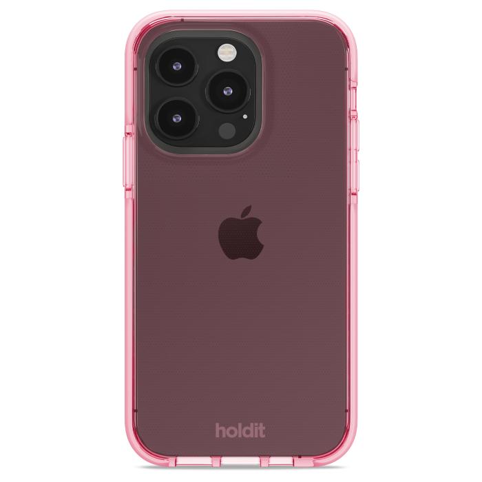Bild 2, holdit iPhone 14 Pro Skal Seethru Bright Pink