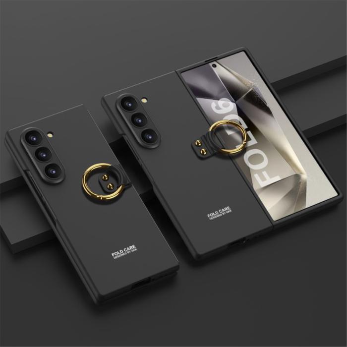 Bild 2, GKK Galaxy Z Fold 6 Skal Ring Skin Touch Svart