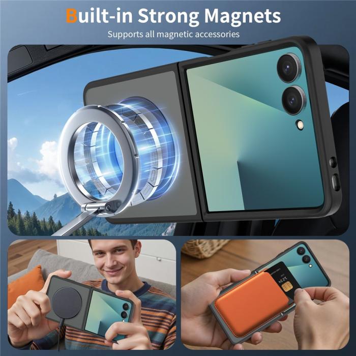 Bild 5, Samsung Galaxy Z Flip 8 Skal MagSafe TPU Svart