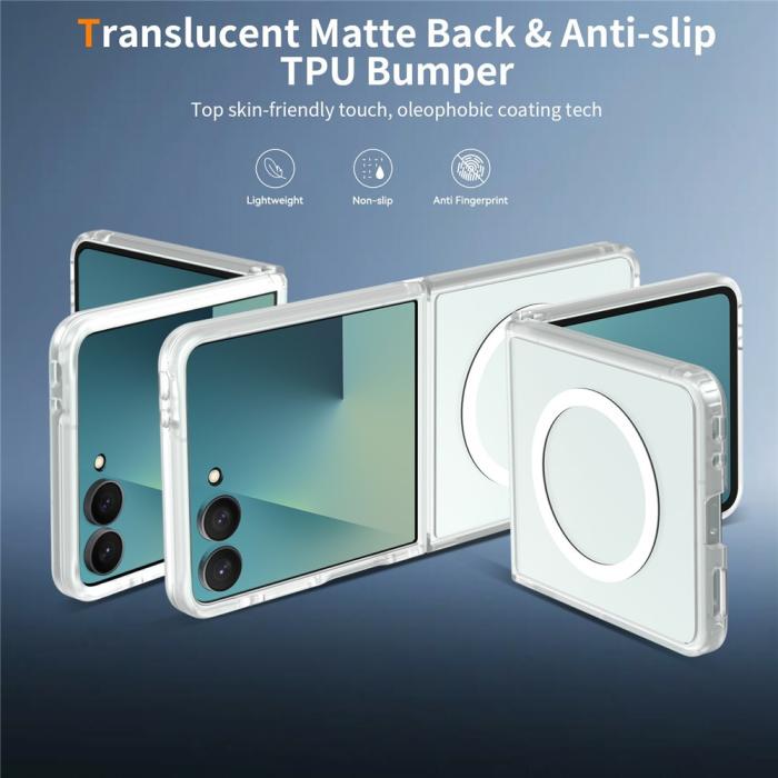 Bild 2, Samsung Galaxy Z Flip 8 Skal MagSafe TPU Transparent
