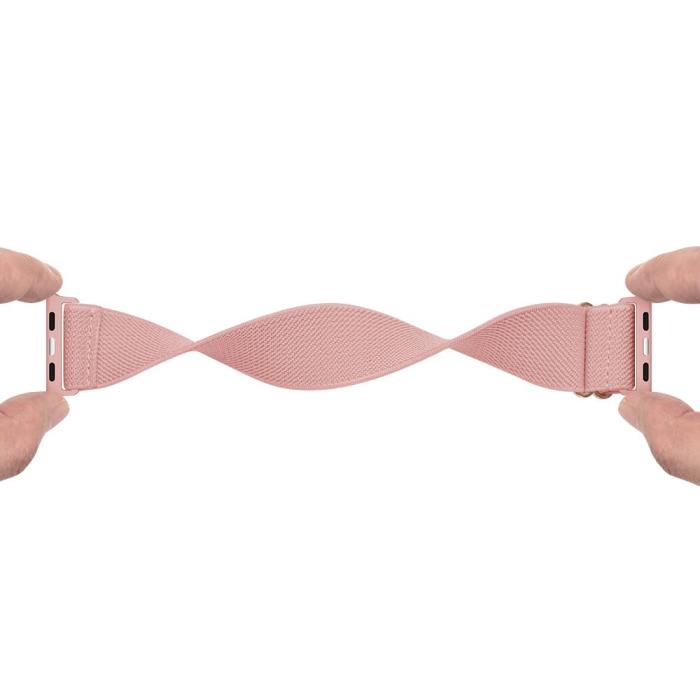 Bild 2, Tech-Protect Justerbart Nylonarmband Apple Watch 38/40/41 Rosa