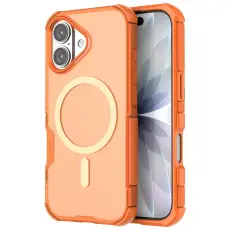 iPhone 17 Skal MagSafe Shockproof Hybrid Orange