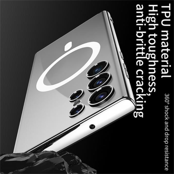 Bild 6, GKK Galaxy S24 Ultra Skal MagSafe Electroplate Silver