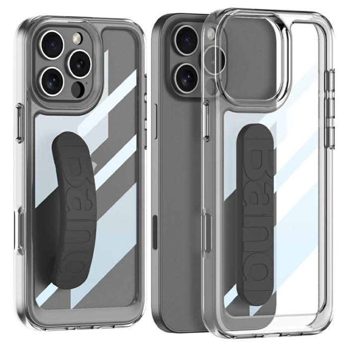 Bild 1, GKK iPhone 16 Pro Skal Hand Strap Hybrid Svart