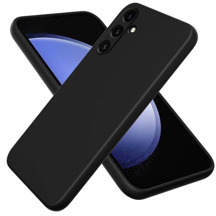 Bild 2, Galaxy A35 5G Skal Liquid Silicone Med Snodd Svart