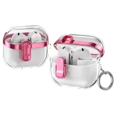 Samsung Galaxy Buds 3/3 Pro Skal Hybrid Transparent/Rosa