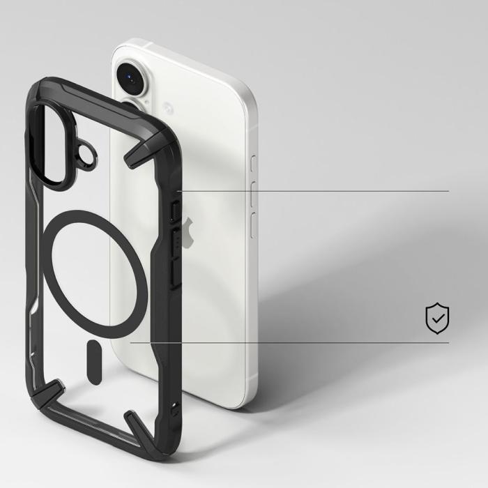 Bild 4, Ringke iPhone 17 Skal MagSafe Fusion X Svart