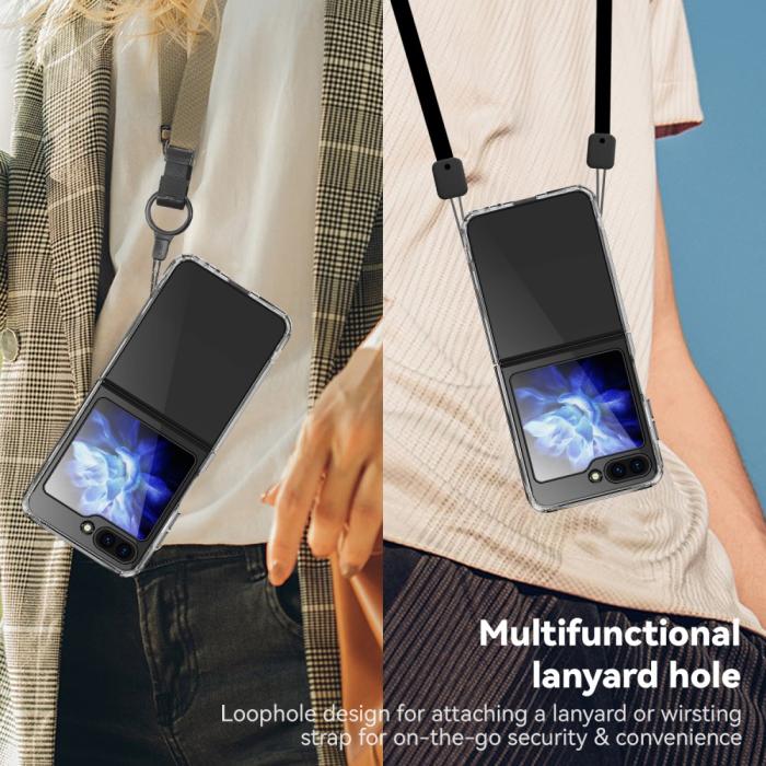 Bild 5, Samsung Galaxy Z Flip 5 Skal Hybrid AirBag Transparent