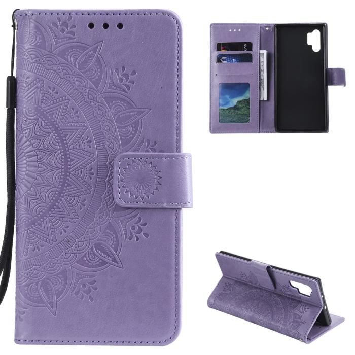 Bild 1, Samsung Galaxy A32 5G - Mandala Läder Fodral - Lila