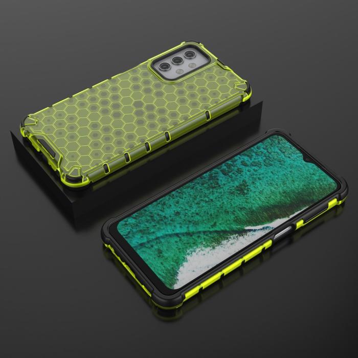 Bild 4, Samsung Galaxy A32 5G - Armor Honeycomb Textur Skal - Grön