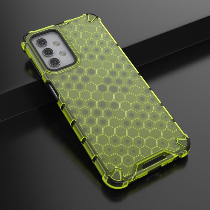 Bild 5, Samsung Galaxy A32 5G - Armor Honeycomb Textur Skal - Grön