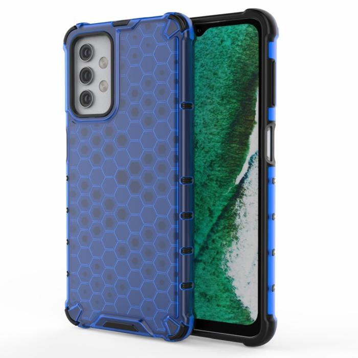 Bild 1, Samsung Galaxy A32 5G - Armor Honeycomb Textur Skal - Blå