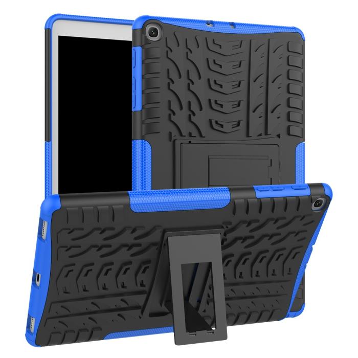 Bild 1, Samsung Galaxy Tab A 10.1 (2019) - Rugged Kickstand Armor Skal - Blå