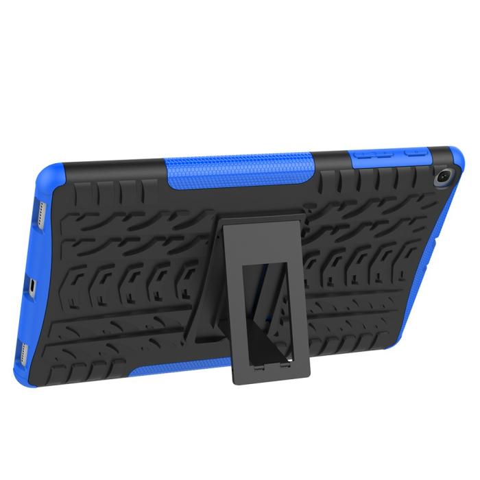 Bild 6, Samsung Galaxy Tab A 10.1 (2019) - Rugged Kickstand Armor Skal - Blå