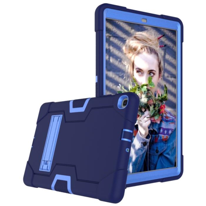 Bild 2, Samsung Galaxy Tab A 10.1 (2019) - Shockproof Hybrid Skal - Blå/Ljus Blå