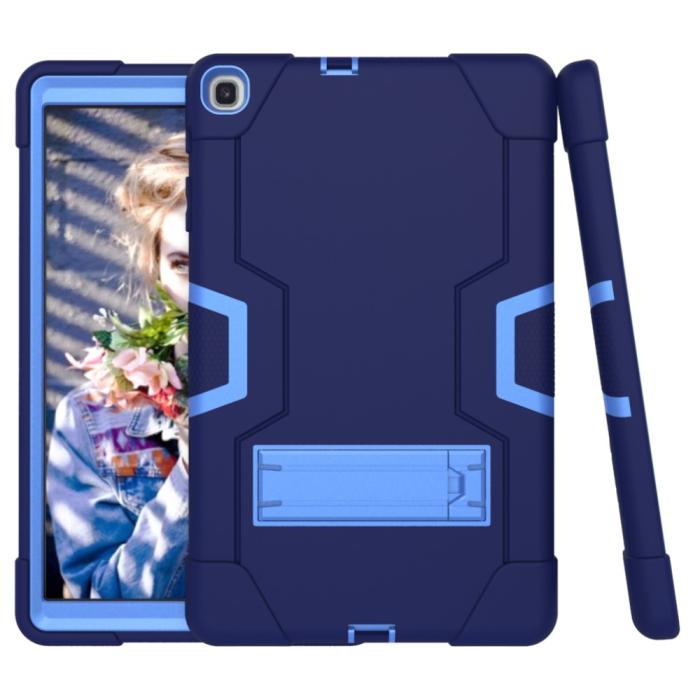 Bild 5, Samsung Galaxy Tab A 10.1 (2019) - Shockproof Hybrid Skal - Blå/Ljus Blå