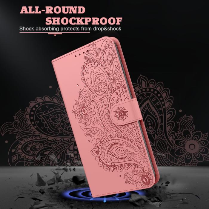 Bild 6, iPhone 13 Mini - Flower Mandala Fodral - Roséguld