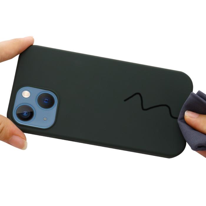 Bild 5, iPhone 13 Mini - MagSafe Liquid Silikon Skal - Grön