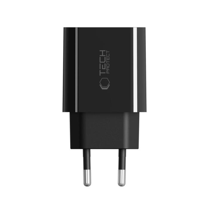 Bild 4, Tech-Protect 20W PD USB-C Väggladdare Svart