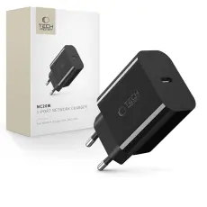 Tech-Protect 20W PD USB-C V&auml;ggladdare Svart
