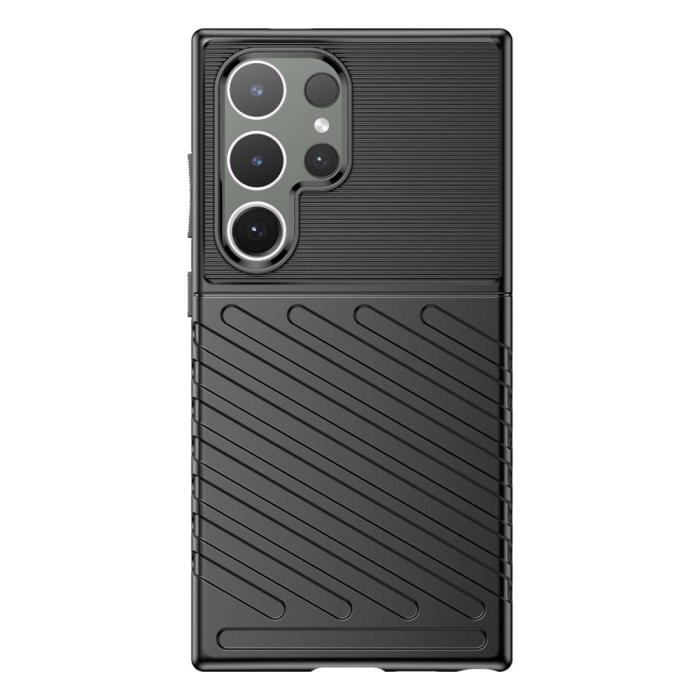 Bild 2, Samsung Galaxy S24 Ultra Skal Twill Textur Svart