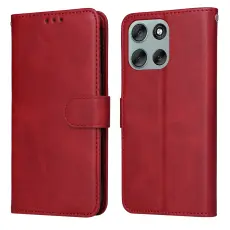 Motorola Moto G56 5G Fodral L&auml;der R&ouml;d