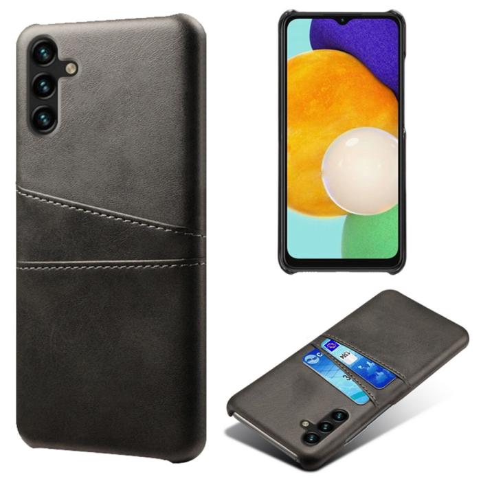 Bild 1, KSQ Samsung Galaxy A54 5G Skal Läderbelagt Kortfack Svart