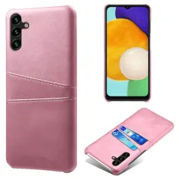 KSQ Samsung Galaxy A54 5G Skal Läderbelagt Kortfack Roséguld