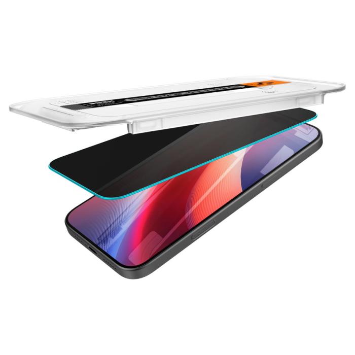 Bild 6, Spigen iPhone 16 Pro 2-PACK Skärmskydd GLAS.tR 