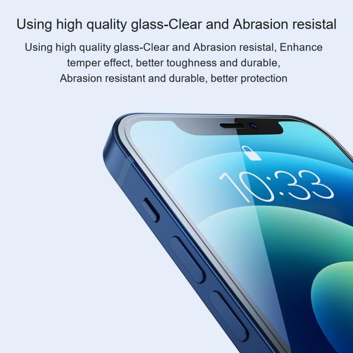Bild 4, AMORUS iPhone 16 Pro Max Skärmskydd Härdat Glas