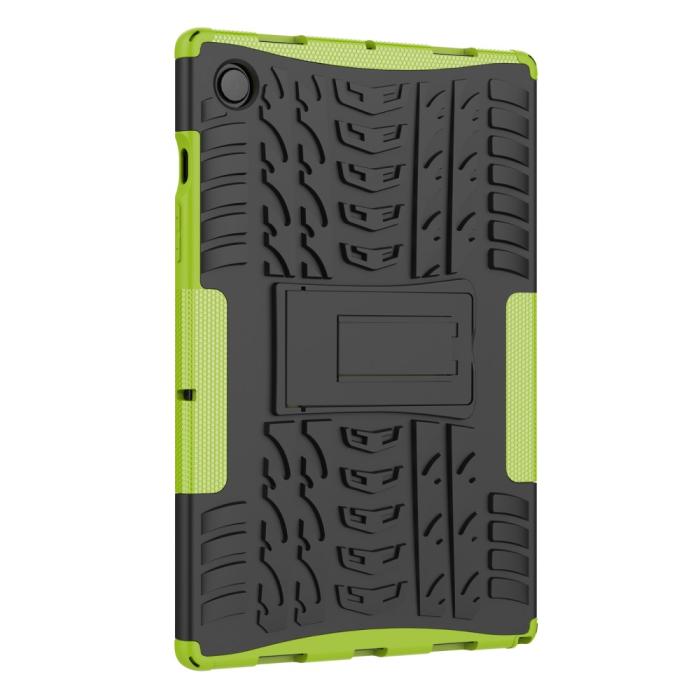 Bild 3, Samsung Galaxy Tab A8 10.5 (2021) Skal Rugged Kickstand Armor Grön