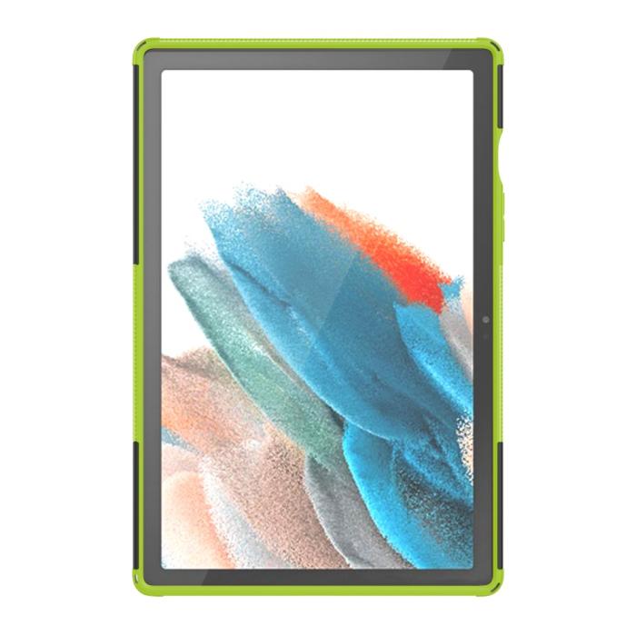 Bild 4, Samsung Galaxy Tab A8 10.5 (2021) Skal Rugged Kickstand Armor Grön