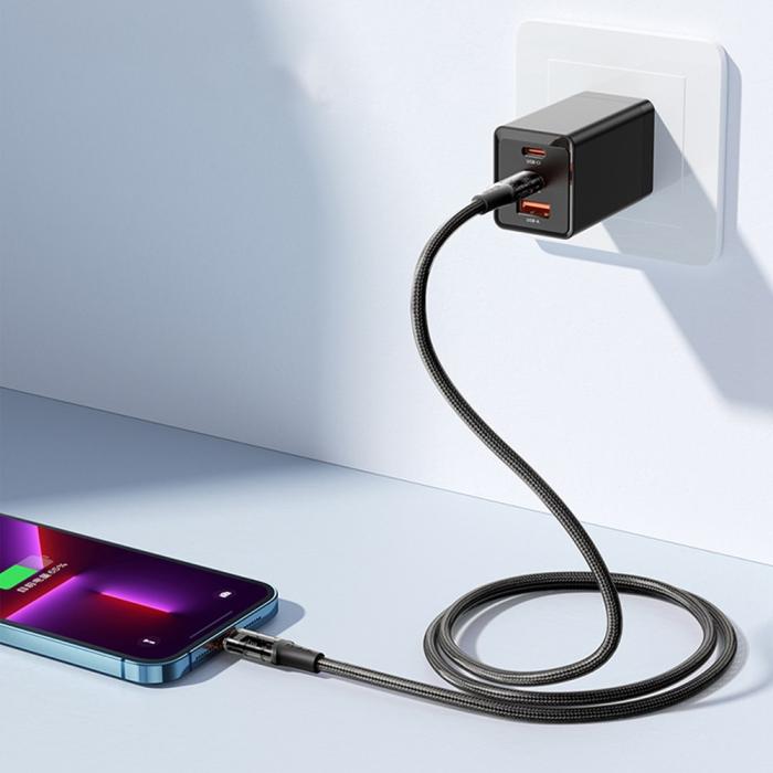 Bild 4, Mcdodo 1.8m 36W PD USB-C - Lightning Kabel Svart