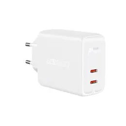 Acefast 40W PD PPS QC 2x USB-C Väggladdare Vit